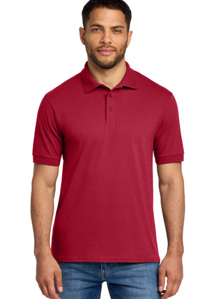 Port & Co™ Core Blend Jersey Knit Polo. KP55 - Red | Port & Co
