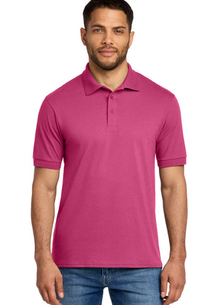 Port & Co™ Core Blend Jersey Knit Polo. KP55 - Sangria | Port & Co