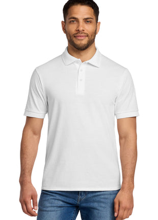 Port & Co™ Core Blend Jersey Knit Polo. KP55 - White | Port & Co