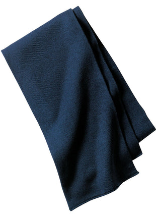 Port Authority® Knitted Scarf.  KS01 - Navy | Port Authority