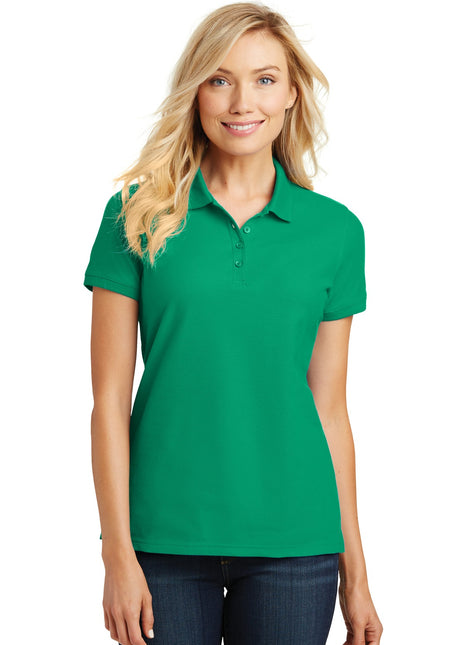 Port Authority® Women's Core Classic Pique Polo. L100 - Bright Kelly Green | Port Authority