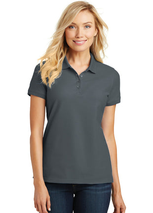 Port Authority® Women's Core Classic Pique Polo. L100 - Graphite | Port Authority