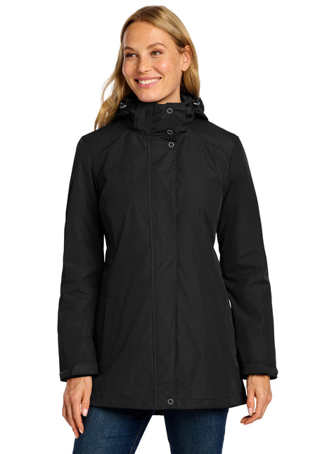 Port Authority® Women's All-Weather 3-in-1 Jacket L123 - Black | Port Authority