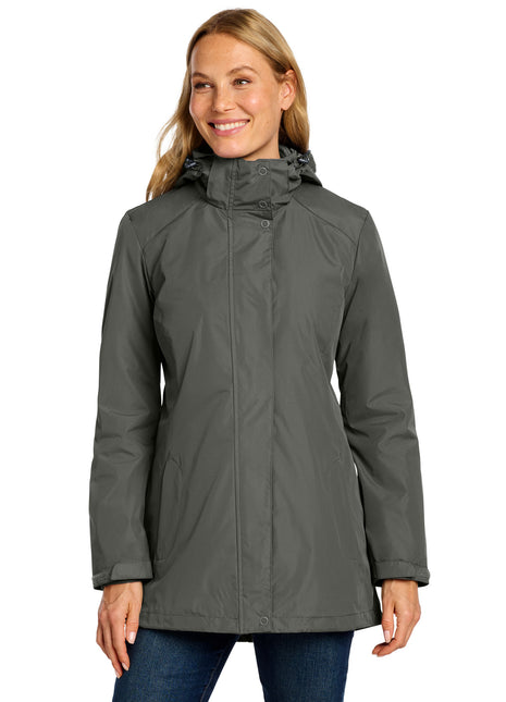 Port Authority® Women's All-Weather 3-in-1 Jacket L123 - Storm Grey | Port Authority