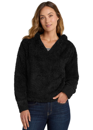 Port Authority ® Women's Cozy Fleece Hoodie. L132 - Black | Port Authority