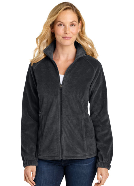Port Authority® Women's Plush Fleece Full-Zip Jacket L190 - Black | Port Authority