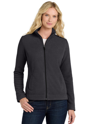 Port Authority ® Women's Ultra Warm Brushed Fleece Jacket. L211 - Graphite/ Deep Black | Port Authority
