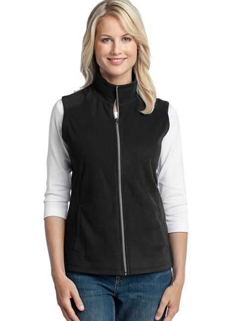 Port Authority® Women's Microfleece Vest. L226 - Black | Port Authority