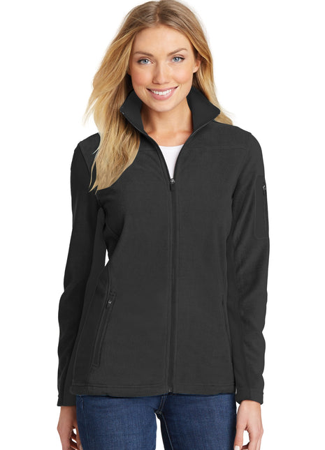Port Authority® Women's Summit Fleece Full-Zip Jacket. L233 - Black/ Black | Port Authority
