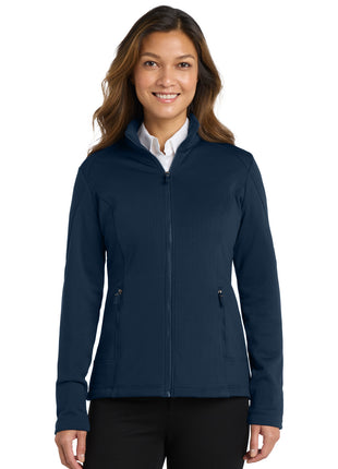 Port Authority ® Women's Grid Fleece Jacket. L239 - River Blue Navy | Port Authority