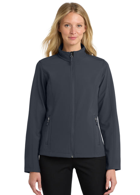 Port Authority® Women's Core Soft Shell Jacket. L317 - Battleship Grey | Port Authority