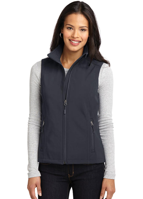 Port Authority® Women's Core Soft Shell Vest. L325 - Battleship Grey | Port Authority