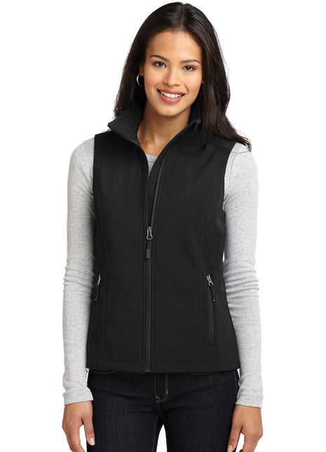 Port Authority® Women's Core Soft Shell Vest. L325 - Black | Port Authority