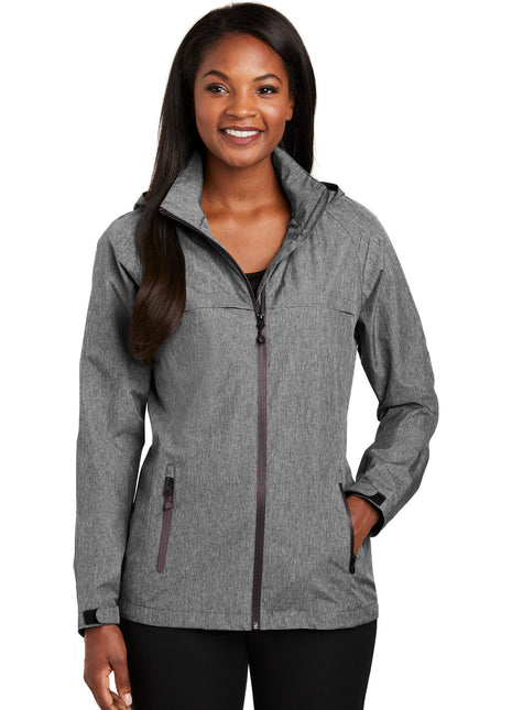 Port Authority® Women's Torrent Waterproof Jacket. L333 - Dark Grey Heather | Port Authority