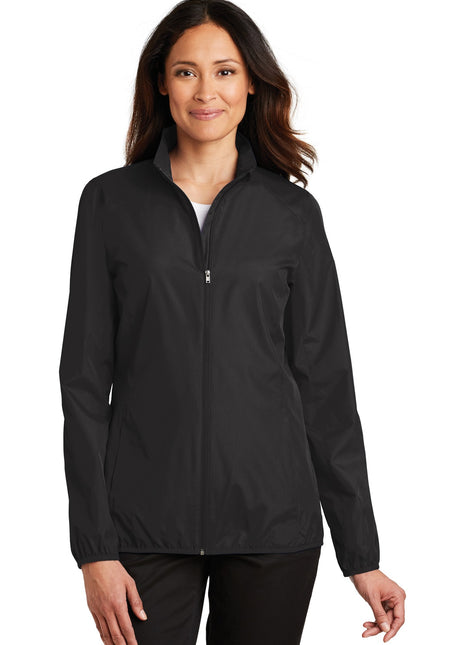 Port Authority® Women's Zephyr Full-Zip Jacket. L344 - Black | Port Authority