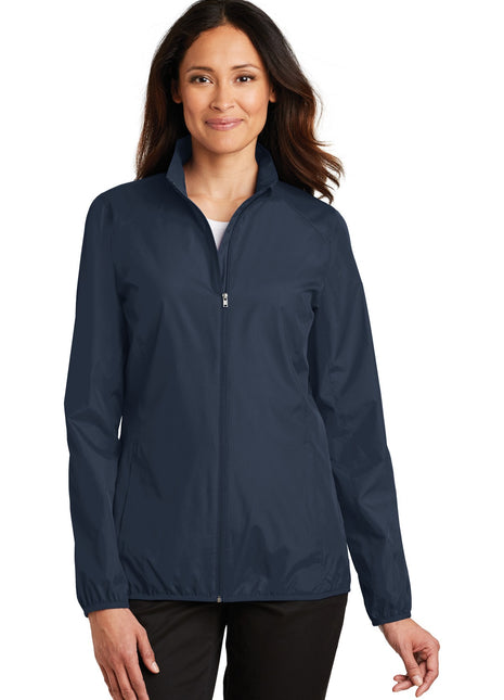 Port Authority® Women's Zephyr Full-Zip Jacket. L344 - Dress Blue Navy | Port Authority