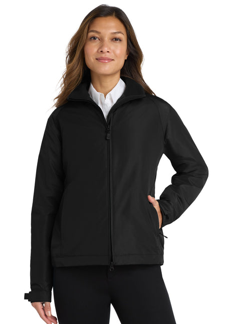 Port Authority® Women's Challenger™ Jacket. L354 - True Black/ True Black | Port Authority