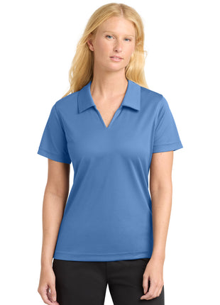 Sport-Tek® Women's Dri-Mesh® V-Neck Polo.  L469 - Blueberry | Sport-Tek