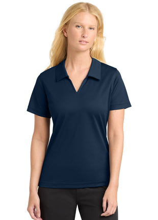 Sport-Tek® Women's Dri-Mesh® V-Neck Polo.  L469 - Navy | Sport-Tek