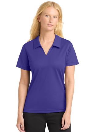 Sport-Tek® Women's Dri-Mesh® V-Neck Polo.  L469 - Purple | Sport-Tek