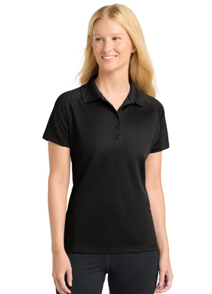 Sport-Tek® Women's Dri-Mesh® Pro Polo. L474 - Black | Sport-Tek