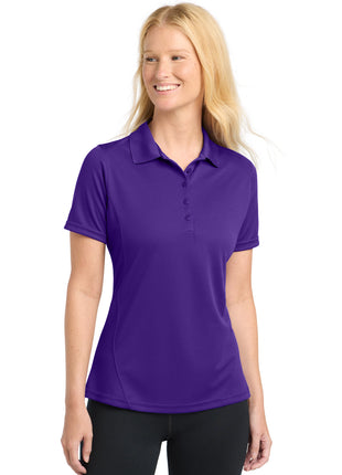 Sport-Tek® Women's Dry Zone® Raglan Accent Polo. L475 - Purple | Sport-Tek