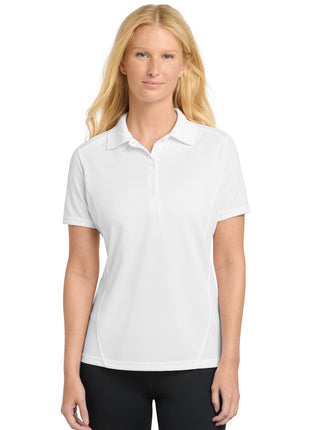 Sport-Tek® Women's Dry Zone® Raglan Accent Polo. L475 - White | Sport-Tek