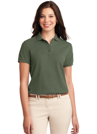 Port Authority® Women's Silk Touch™ Polo.  L500 - Clover Green | Port Authority
