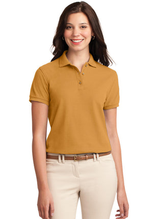 Port Authority® Women's Silk Touch™ Polo.  L500 - Gold | Port Authority