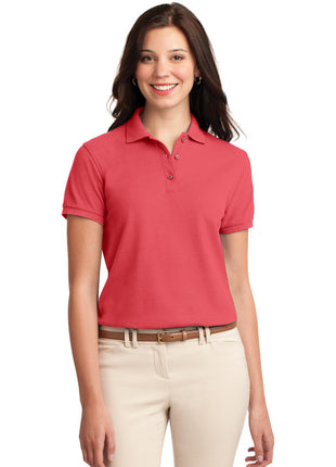 Port Authority® Women's Silk Touch™ Polo.  L500 - Hibiscus | Port Authority