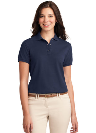 Port Authority® Women's Silk Touch™ Polo.  L500 - Navy | Port Authority