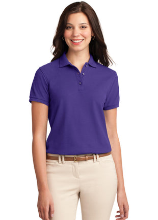 Port Authority® Women's Silk Touch™ Polo.  L500 - Purple | Port Authority