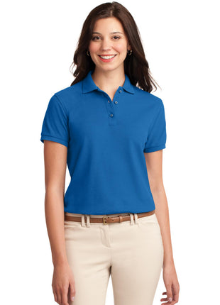 Port Authority® Women's Silk Touch™ Polo.  L500 - Strong Blue | Port Authority