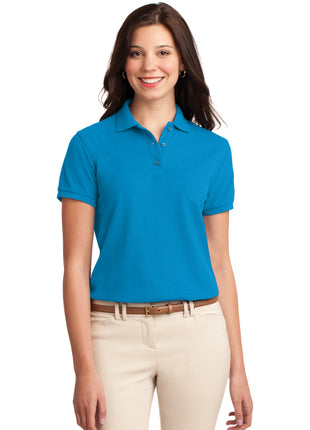 Port Authority® Women's Silk Touch™ Polo.  L500 - Turquoise | Port Authority