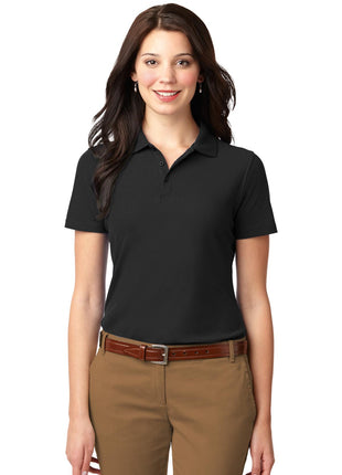 Port Authority® Women's Stain-Resistant Polo. L510 - Black | Port Authority