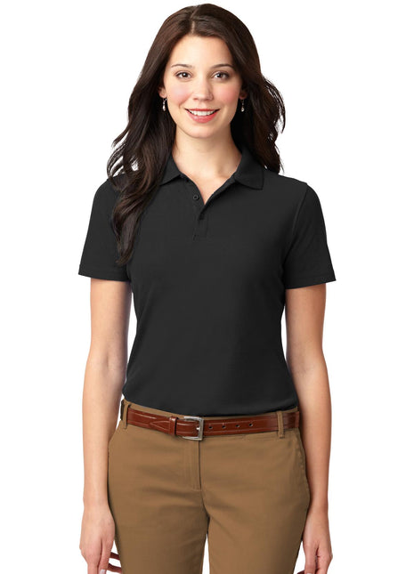 Port Authority® Women's Stain-Resistant Polo. L510 - Black | Port Authority