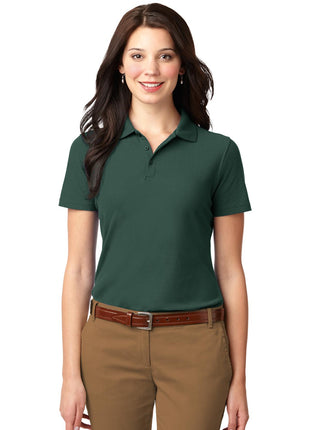 Port Authority® Women's Stain-Resistant Polo. L510 - Dark Green | Port Authority