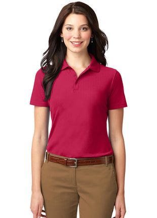 Port Authority® Women's Stain-Resistant Polo. L510 - Red | Port Authority