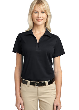 Port Authority® Women's Tech Pique Polo. L527 - Black | Port Authority