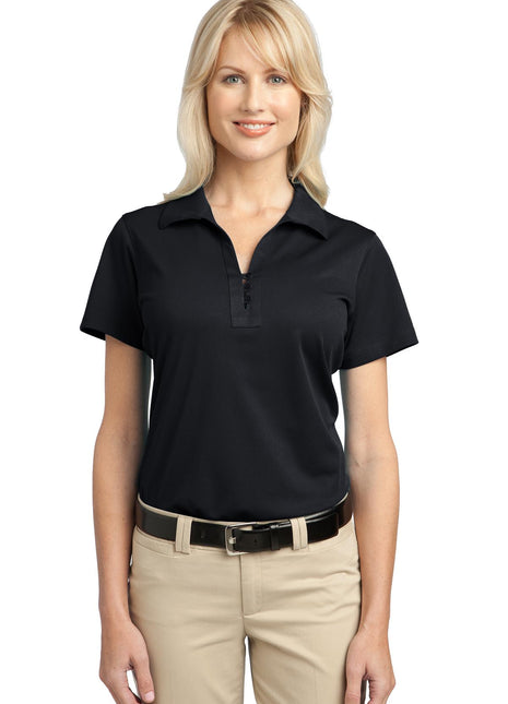 Port Authority® Women's Tech Pique Polo. L527 - Black | Port Authority
