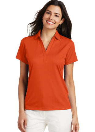 Port Authority® Women's Performance Fine Jacquard Polo. L528 - Autumn Orange | Port Authority