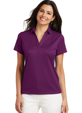 Port Authority® Women's Performance Fine Jacquard Polo. L528 - Violet Purple | Port Authority