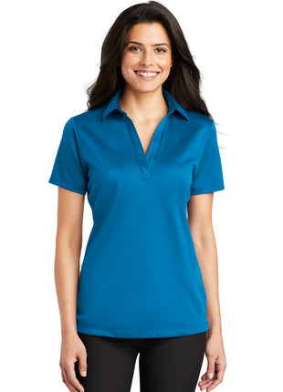 Port Authority® Women's Silk Touch™ Performance Polo. L540 - Brilliant Blue | Port Authority