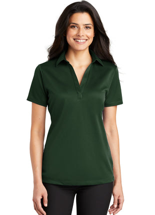 Port Authority® Women's Silk Touch™ Performance Polo. L540 - Dark Green | Port Authority