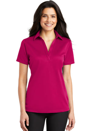 Port Authority® Women's Silk Touch™ Performance Polo. L540 - Pink Raspberry | Port Authority