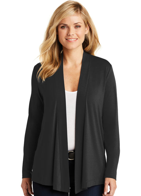 Port Authority® Women's Concept Open Cardigan. L5430 - Black | Port Authority
