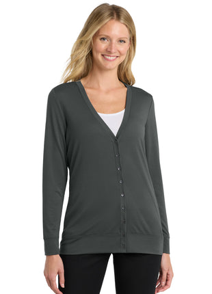 Port Authority® Women's Concept Cardigan. L545 - Grey Smoke | Port Authority
