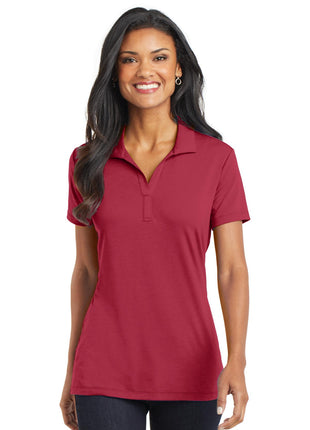Port Authority® Women's Cotton Touch™ Performance Polo. L568 - Chili Red | Port Authority