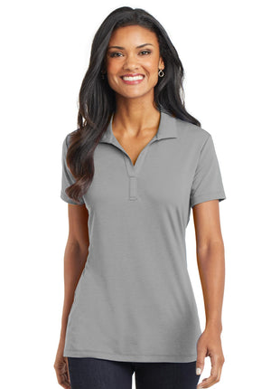 Port Authority® Women's Cotton Touch™ Performance Polo. L568 - Frost Grey | Port Authority