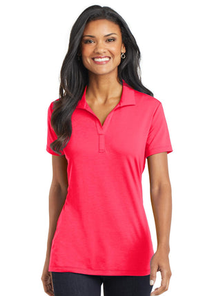 Port Authority® Women's Cotton Touch™ Performance Polo. L568 - Hot Coral | Port Authority